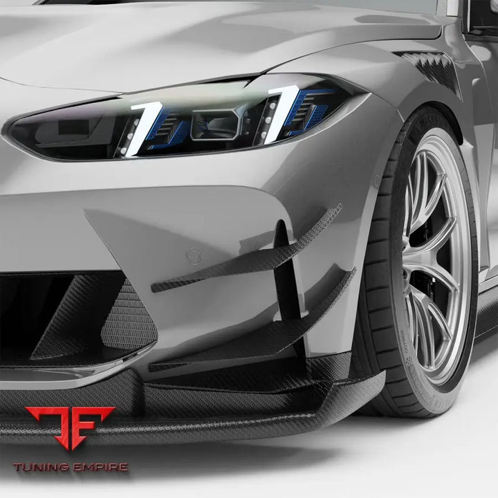BMW M4 G82 CARBON FIBER AERO FRONT BUMPER CANARDS
