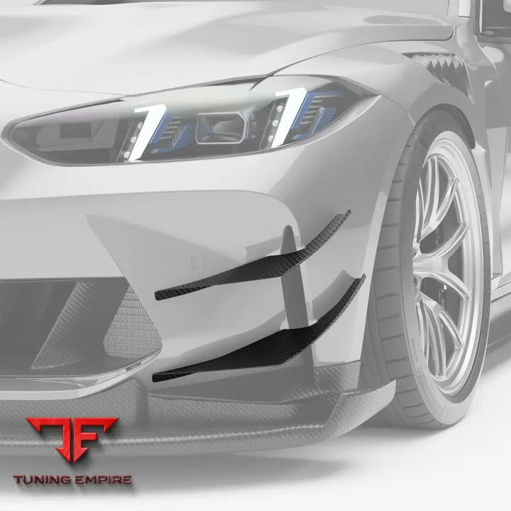 BMW M4 G82 CARBON FIBER AERO FRONT BUMPER CANARDS