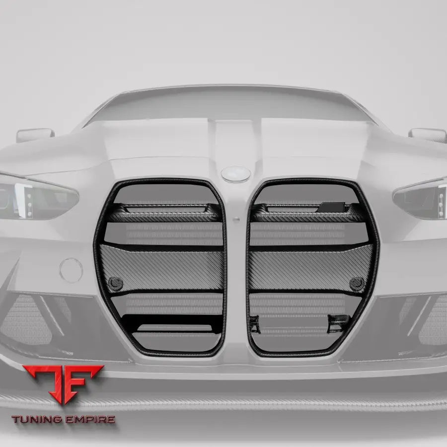 BMW M4 G82 CARBON FIBER AERO FRONT GRILL (WITH ACC)