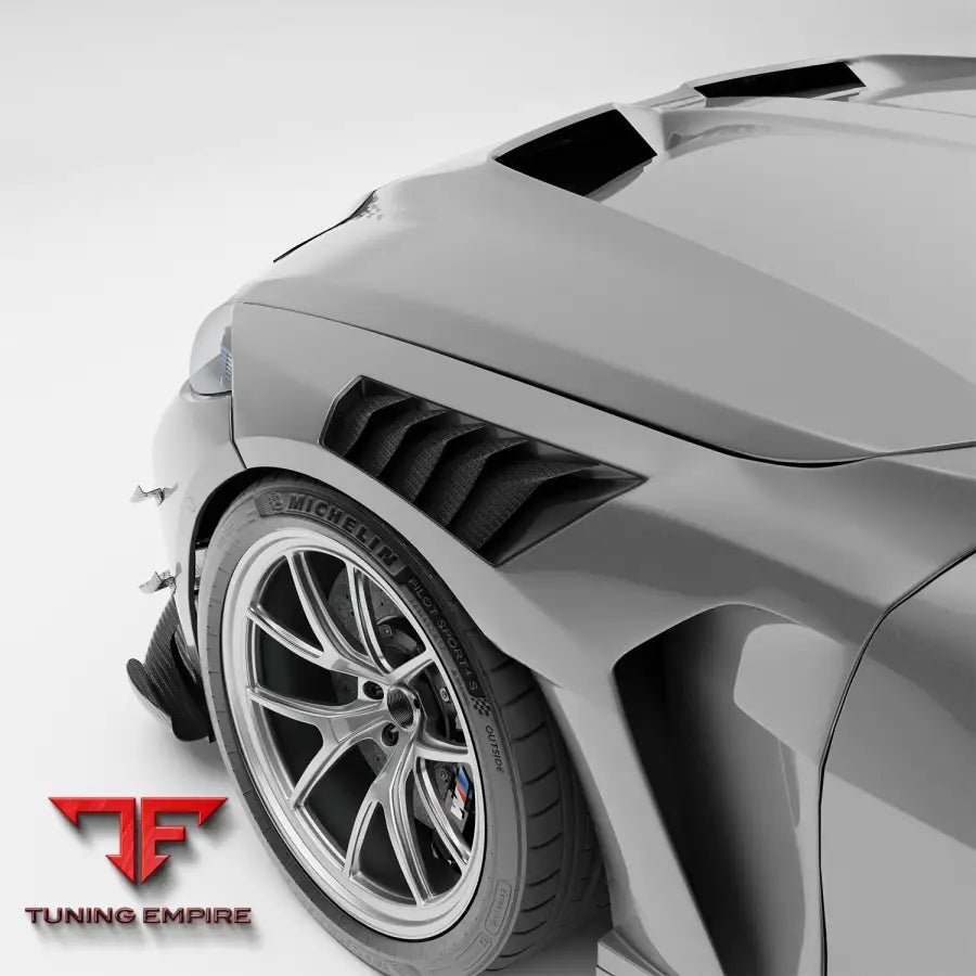 BMW M4 G82 CARBON FIBER FRONT FENDERS REPLACEMENT