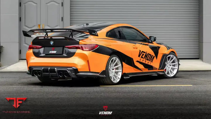 BMW M4 G82 G83 2021-ON VENOM SPORT SERIES REAR DIFFUSER & CANARDS - Rear Diffuser