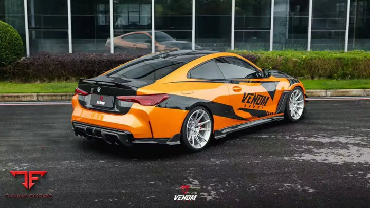 BMW M4 G82 G83 2021-ON VENOM SPORT SERIES REAR DIFFUSER & CANARDS - Rear Diffuser