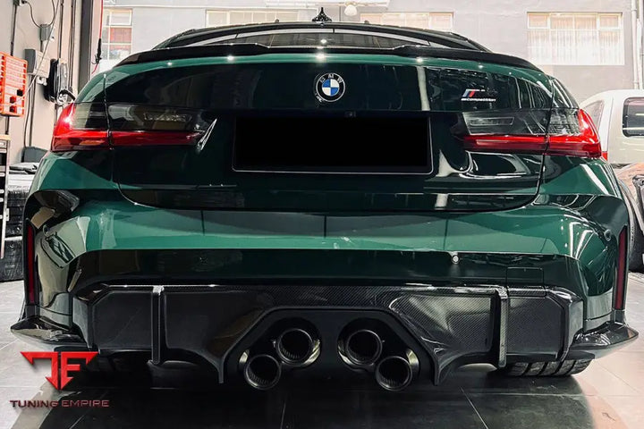 Bmw M4 G82 & G83 Mp Style Carbon Fiber Middle Rear Lip With Caps Bsd