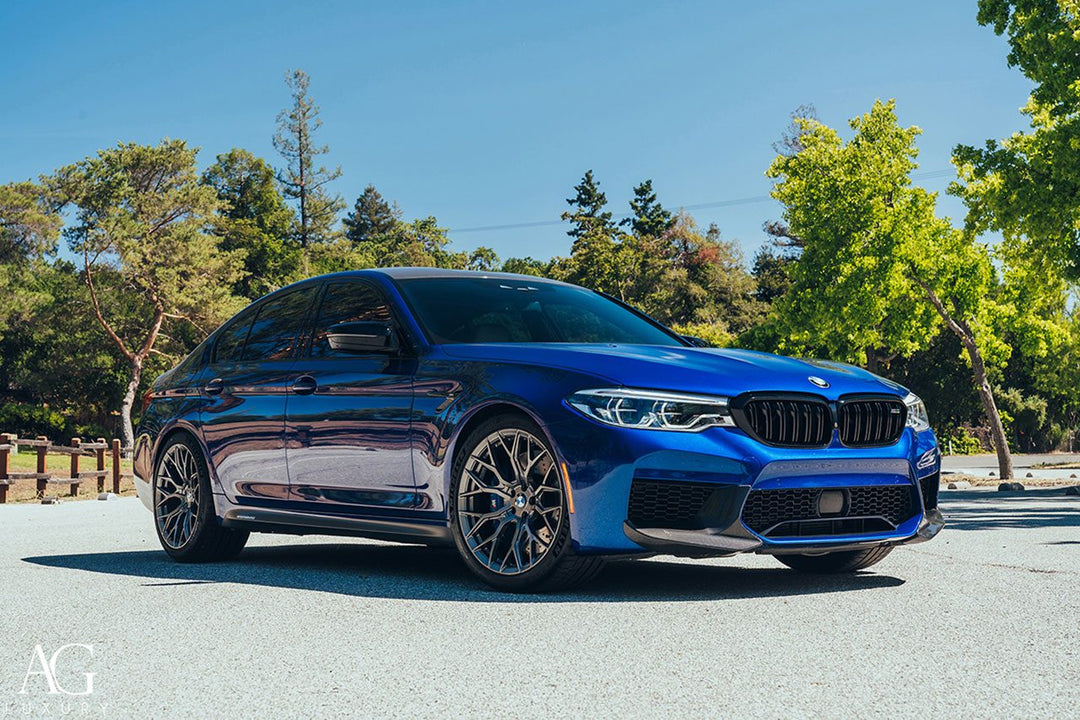 BMW M5 on custom forged wheels