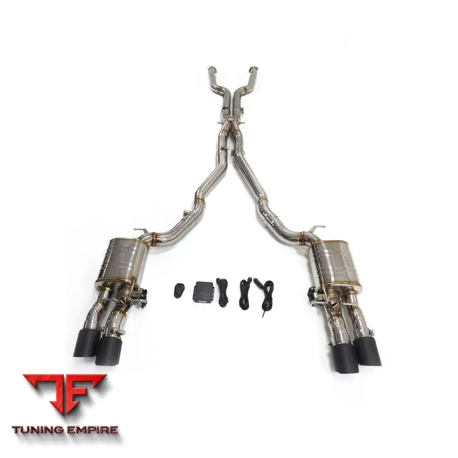 BMW M5 E60 E61 STAINLESS STEEL CATBACK RAZOR EXHAUST WITH MUFFLER VALVE