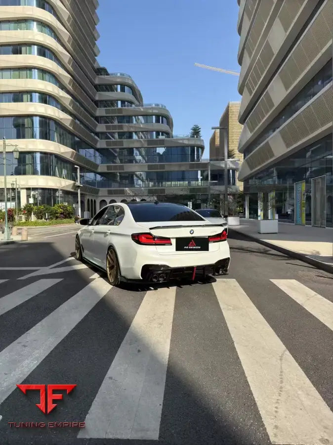 BMW M5 F90 AE rear diffuser and canards