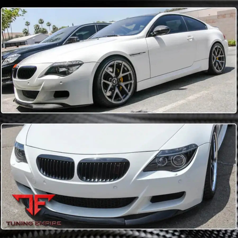 BMW M6 E63/E64 CARBON FIBER FRONT BUMPER LIP 2006-2010Y
