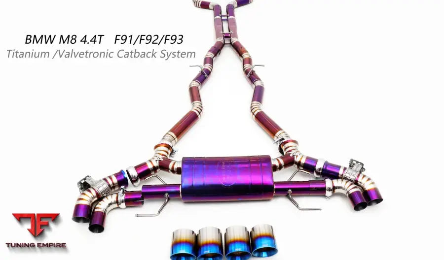 Bmw M8 4.4T Titanium Valvetronic Exhaust System
