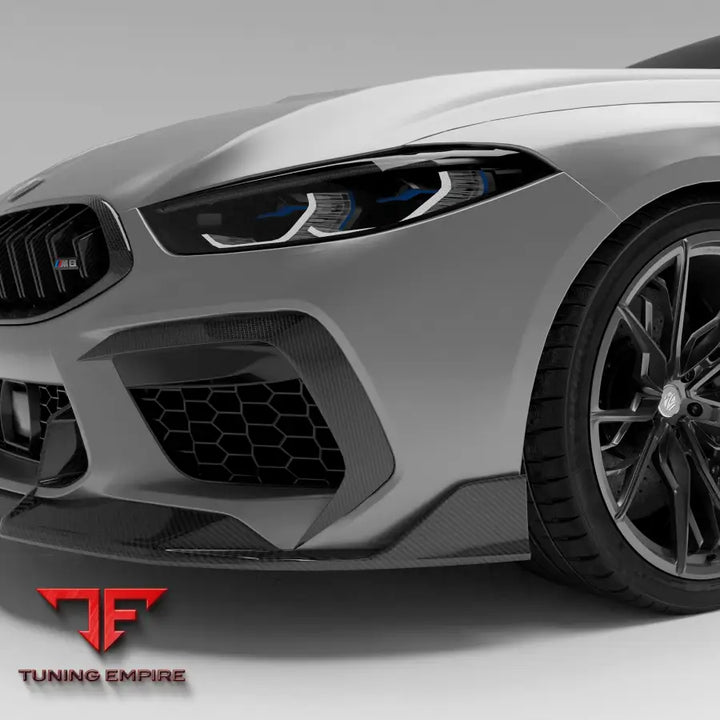 BMW M8 F93 CARBON FIBER FRONT BUMPER CANARDS