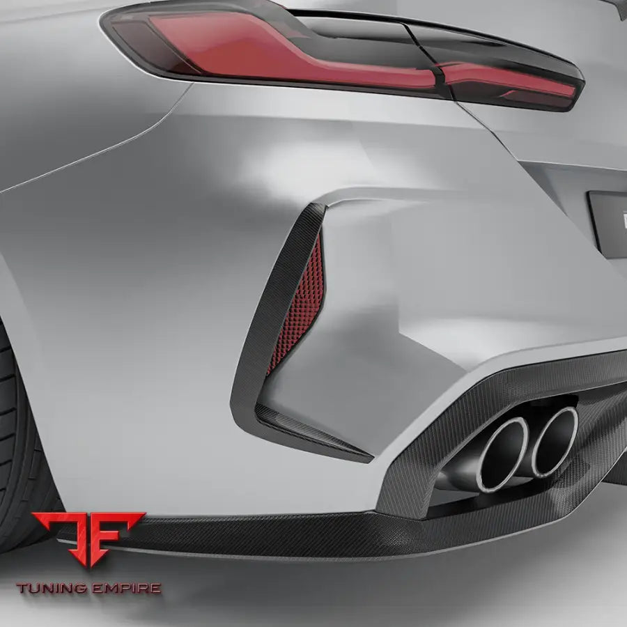 BMW M8 F93 CARBON FIBER REAR BUMPER CANARDS