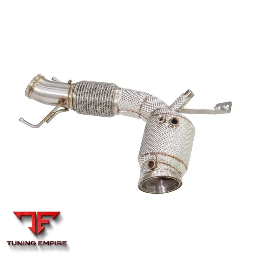 BMW X2 35i STAINLESS STEEL RAZOR EXHAUST DOWNPIPE WITH HEAT SHIELD