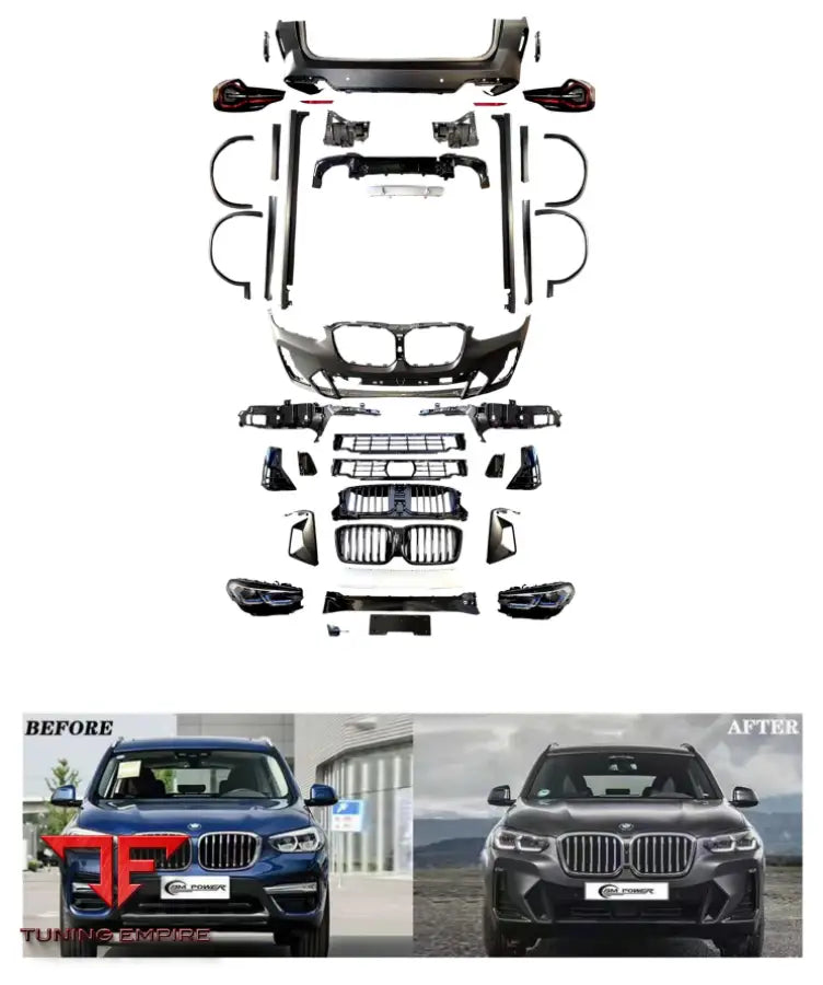 BMW X3 G01/08 OLD TO NEW 2023 X3 (G01/08 LCI) MT SPORT BODY KIT 2018Y+