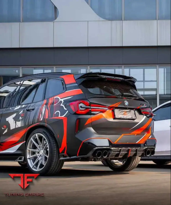 BMW X3M X3MC F97 AE V2 REAR DIFFUSER - Rear Diffuser