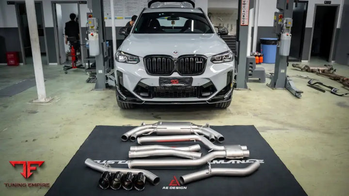 BMW X3M X4M LCI AE Design catback exhaust system