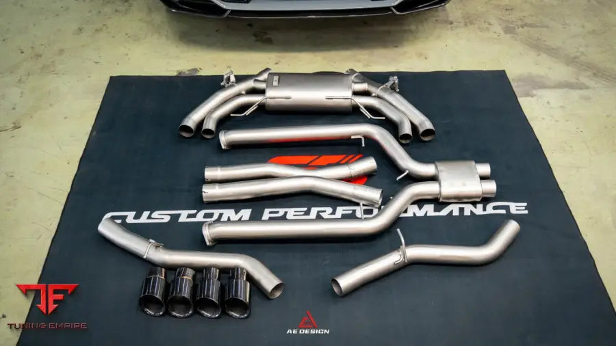 BMW X3M X4M LCI AE Design catback exhaust system