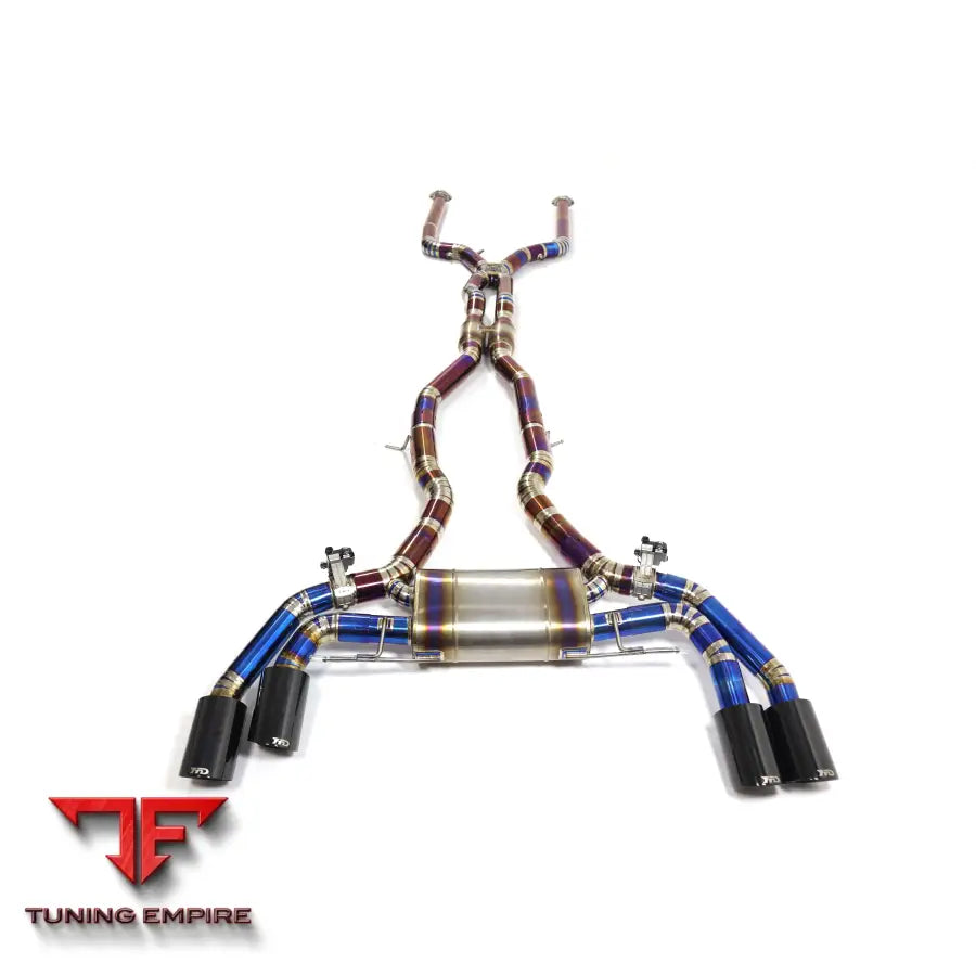 BMW X3M X4M Lci F97 F98 3.0T S58 TITANIUM CATBACK RAZOR EXHAUST WITH MUFFLER ELECTRONIC VALVE