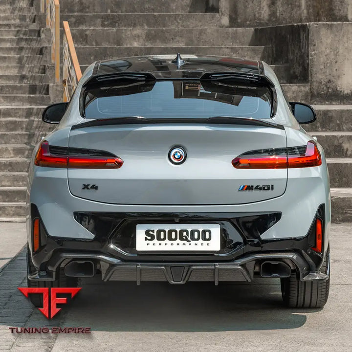BMW X4 G02 LCI REAR DIFFUSER W/BRAKE LIGHT IN PREPREG CARBON FIBRE - Carbon Fibre Parts