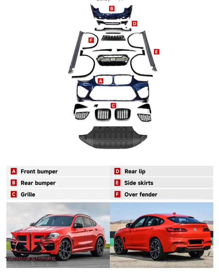 BMW X4 G02 M BODY KIT 2018Y+