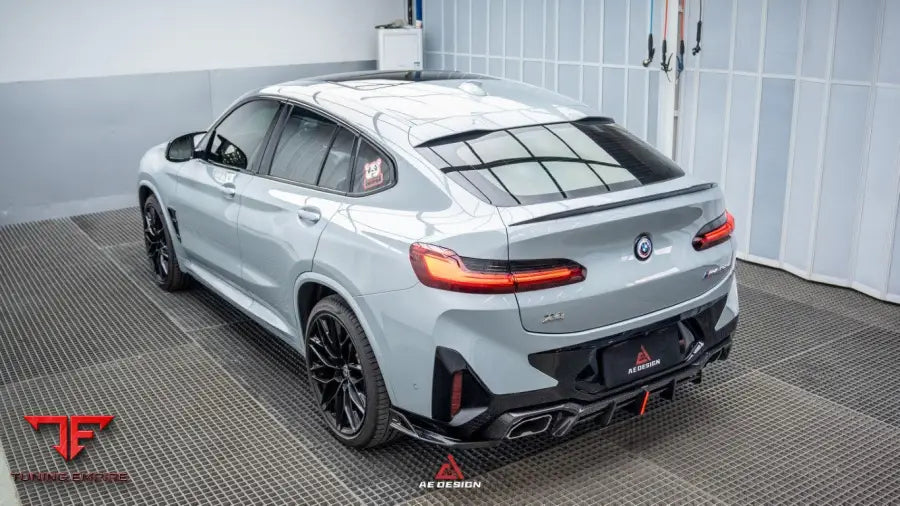 BMW X4 G02 LCI AE rear diffuser and canards