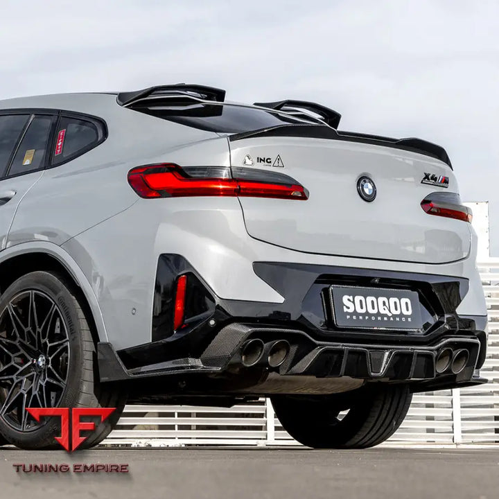 BMW X4M F98 FACELIFT REAR DIFFUSER W/BRAKE LIGHT IN PREPREG CARBON FIBRE - Carbon Fibre Parts