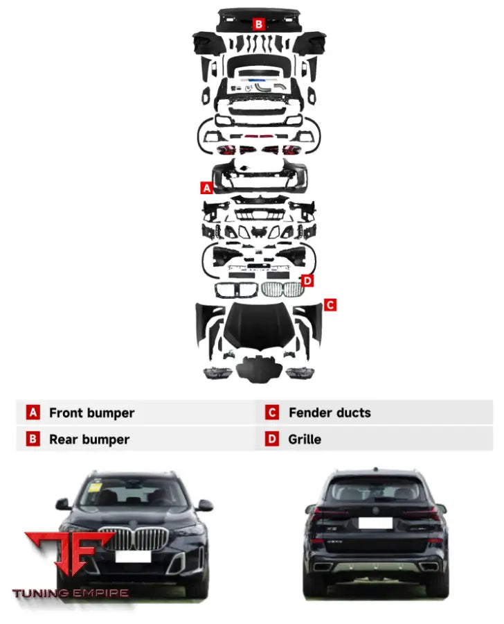 BMW X5 E70 UPGRADE G05 LCI BODY KIT 2006-2013Y