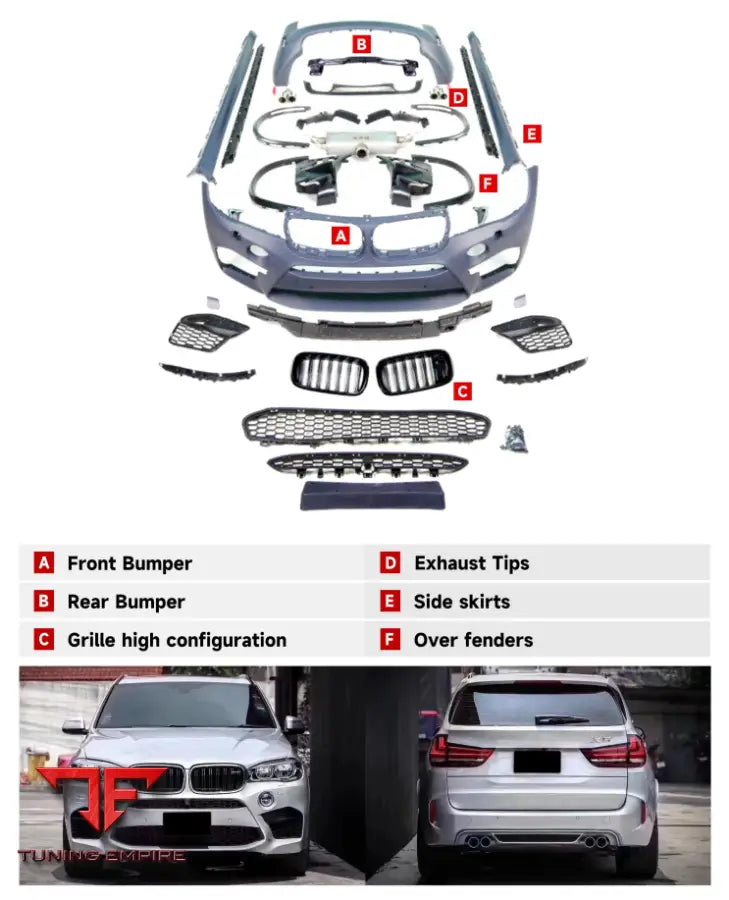 BMW X5 F15 M FULL BODY KIT 2013-2018Y