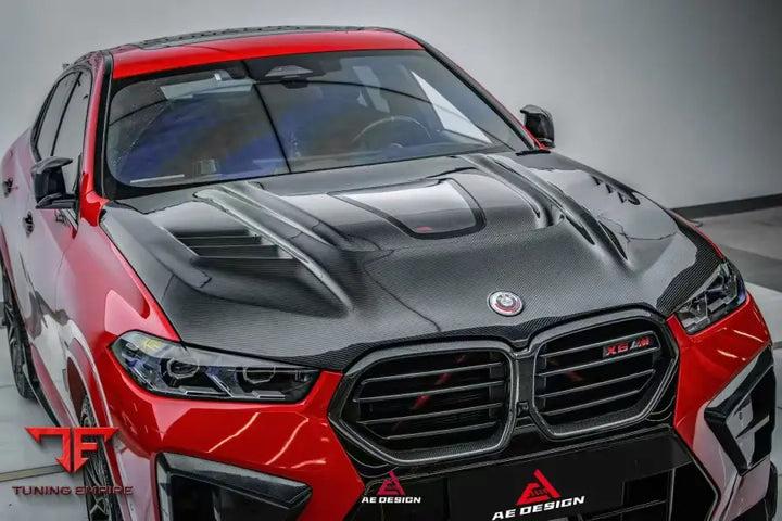 BMW X5 X5M/C X6 X6M/C F95 F96 G05 G06 2020-ON ART VENTED TRANSPARENT GLASS V2 HOOD - Hood