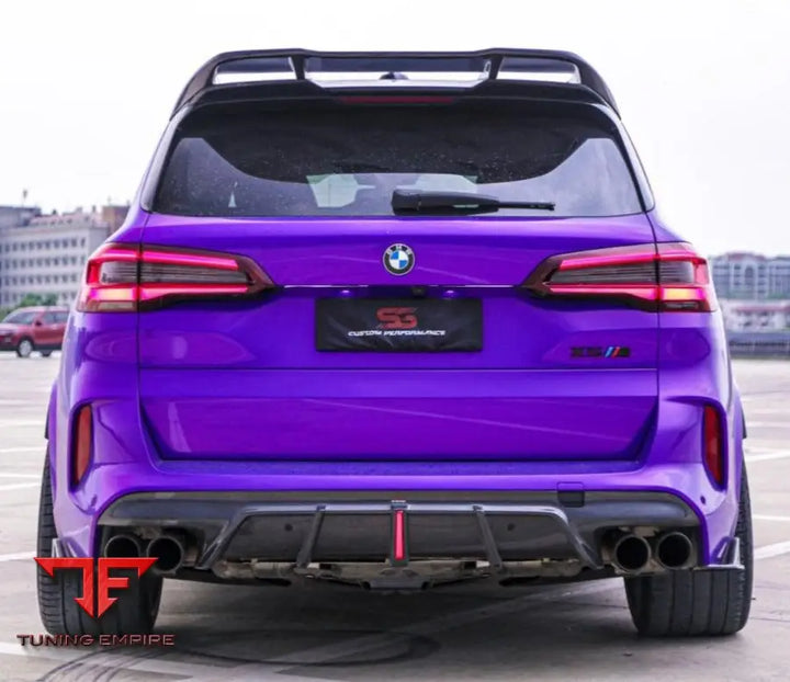 BMW X5M/C X6M/C F95 F96 AE REAR DIFFUSER & CANARDS - Rear Diffuser
