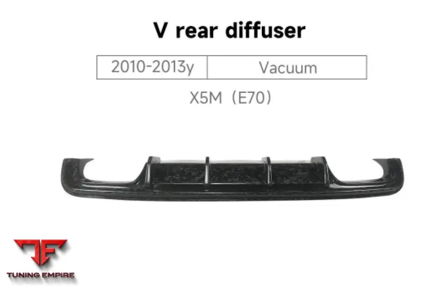 BMW X5M (E70) V REAR DIFFUSER 2010-2013y