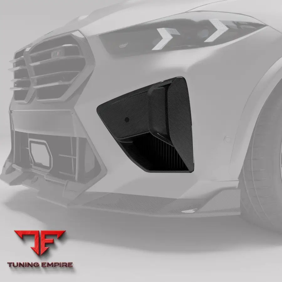 BMW X5M F95 LCI CARBON FIBER FRONT BUMPER AIR VENTS