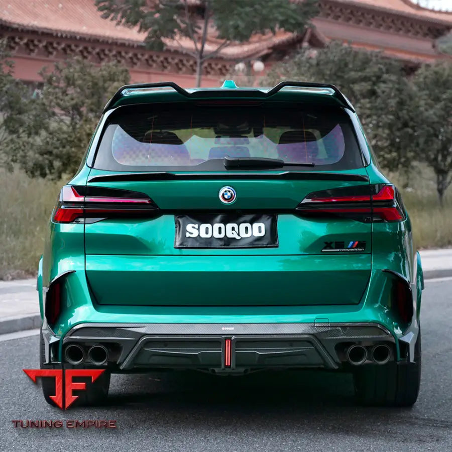 BMW X5M F95 REAR DIFFUSER W/BRAKE LIGHT IN PREPREG CARBON FIBRE - Carbon Fibre Parts