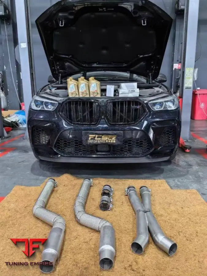 BMW X5M X6M LCI AE Design mid-pipe