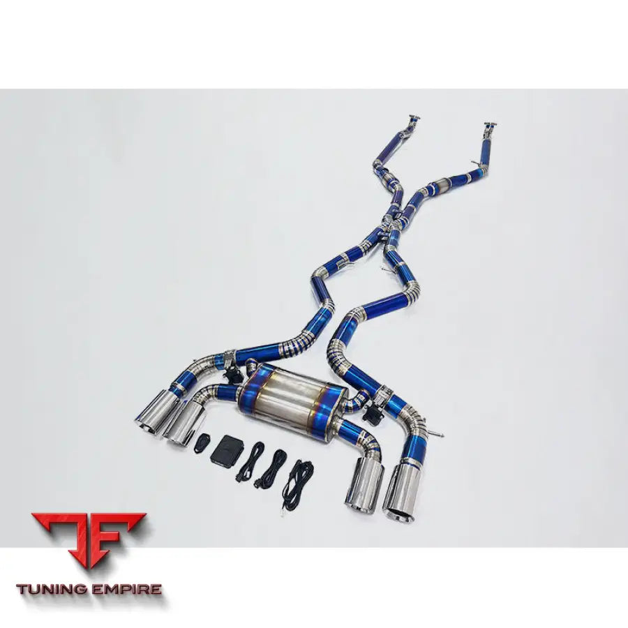 BMW X5M X6M E70 E71 4.4T S63 V8 TITANIUM CATBACK RAZOR EXHAUST WITH MUFFLER VALVE