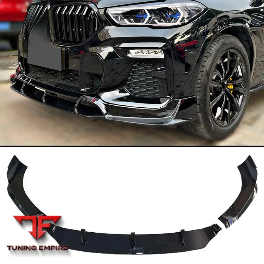 BMW X6 G06 GLOSS BLACK FRONT LIP 2019Y