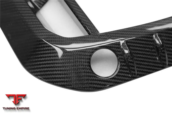 Bmw X6M F96 Ad Style Dry Carbon Fiber Front Bumper Air Inlet Vent Trims Bsd