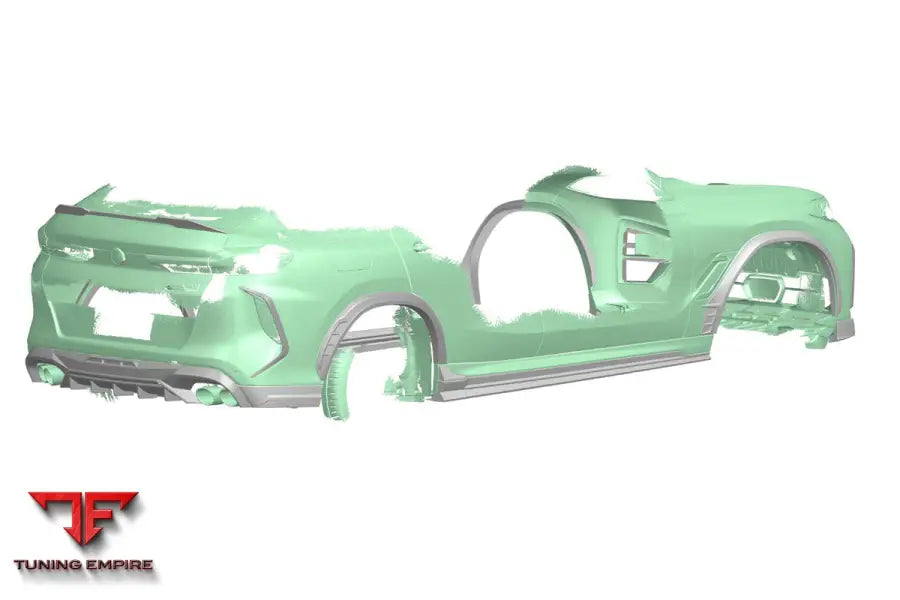 Bmw X6M F96 Ad Style Dry Carbon Fiber Rear Diffuser Lip Bsd