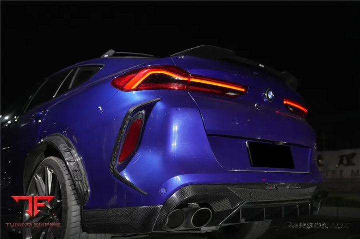 Bmw X6M F96 Ad Style Dry Carbon Fiber Rear Diffuser Lip Bsd