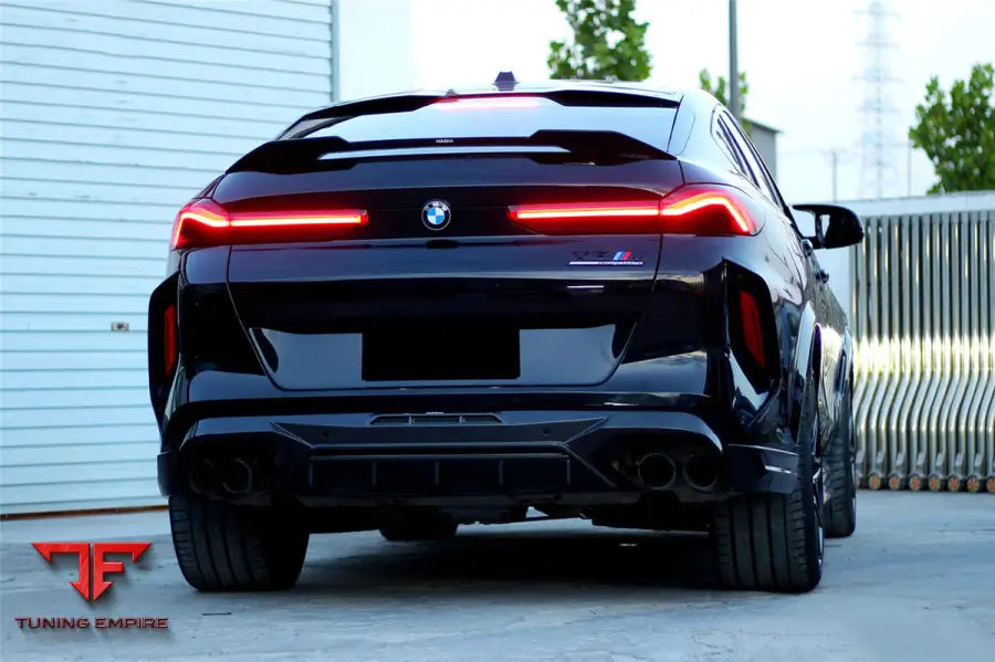 Bmw X6M F96 Ad Style Dry Carbon Fiber Rear Diffuser Lip Bsd