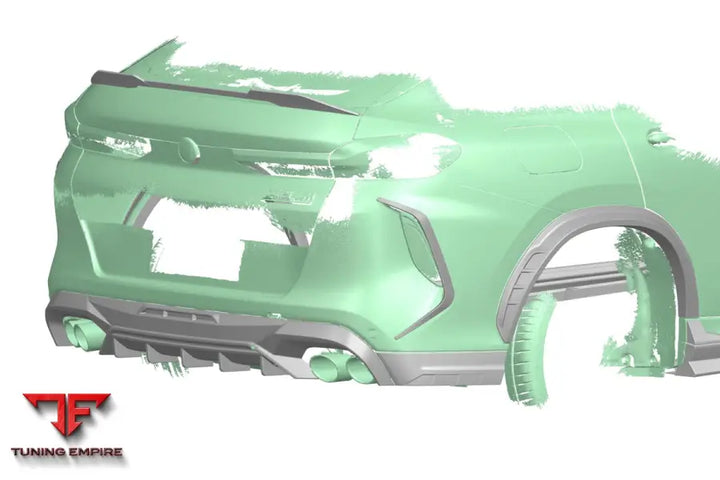 Bmw X6M F96 & G06 X6 Ad Style Dry Carbon Fiber Rear Bumper Vent Trims Bsd