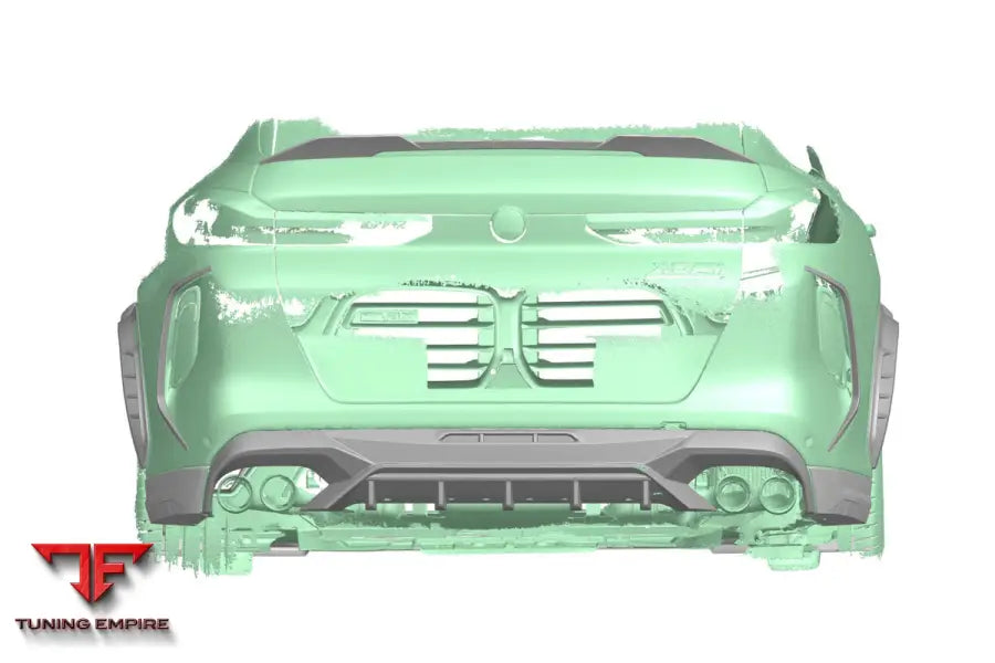 Bmw X6M F96 & G06 X6 Ad Style Dry Carbon Fiber Rear Bumper Vent Trims Bsd