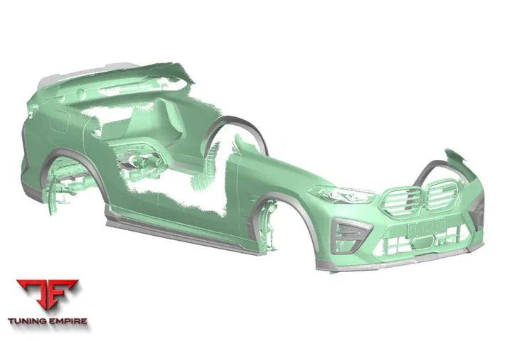 Bmw X6M F96 & G06 X6 Ad Style Dry Carbon Fiber Side Skirts Bsd