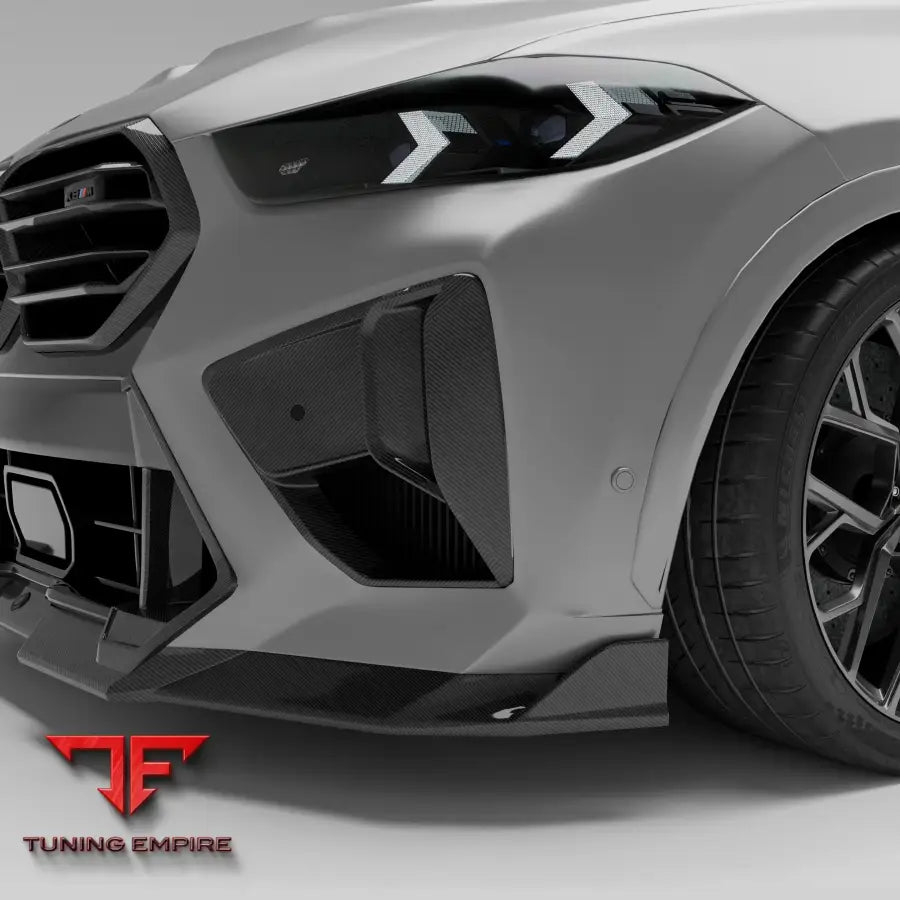 BMW X6M F96 LCI CARBON FIBER FRONT BUMPER AIR VENTS