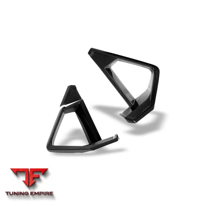 BMW X6M F96 LCI CARBON FIBER FRONT LIP VENT TRIMS