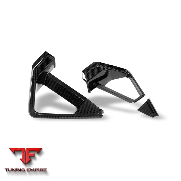 BMW X6M F96 LCI CARBON FIBER FRONT LIP VENT TRIMS
