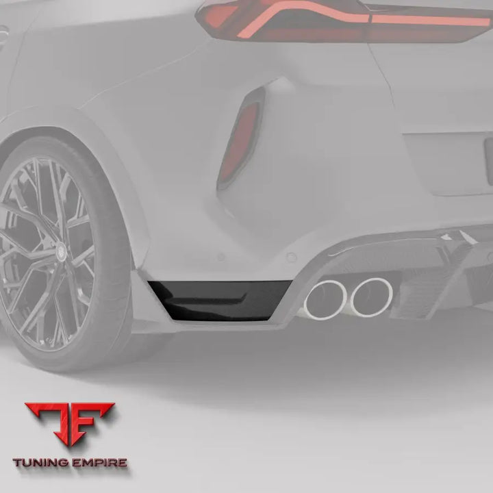 BMW X6M F96 LCI CARBON FIBER REAR BUMPER SPLITTER