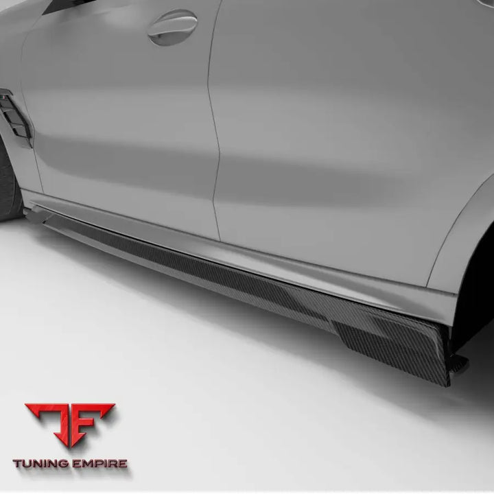 BMW X6M F96 LCI CARBON FIBER SIDE SKIRTS