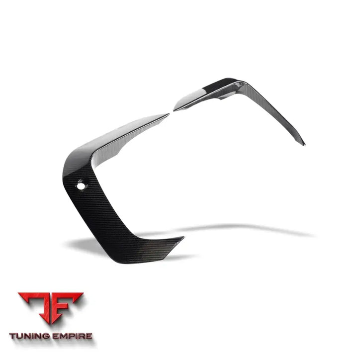 BMW X6M F96 PRE-LCI CARBON FIBER FRONT BUMPER CANARDS