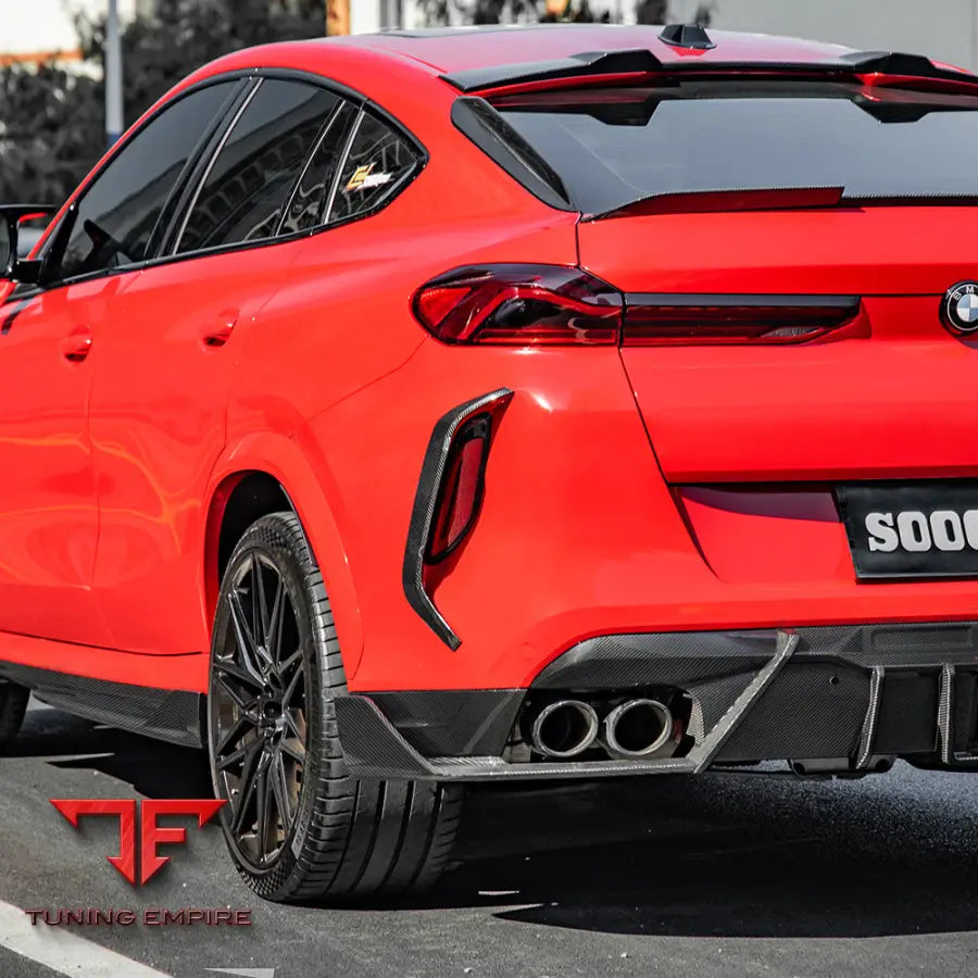 BMW X6M F96 REAR BUMPER INSERT IN PREPREG CARBON FIBRE - Carbon Fibre Parts