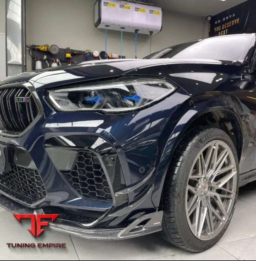 BMW X6M F96 carbon front canards
