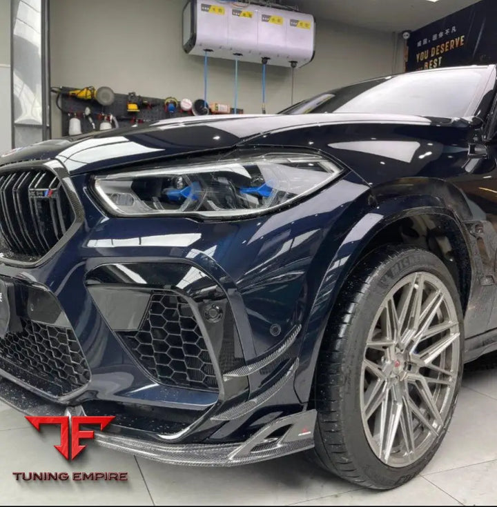 BMW X6M F96 carbon front canards